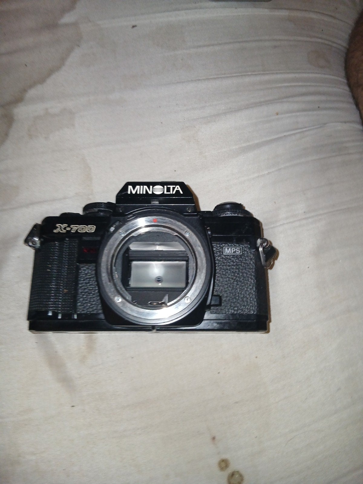 Minolta X-700 Spiegelreflexcamera met lens, Audio, Tv en Foto, Ophalen of Verzenden, Gebruikt, Spiegelreflex, Minolta