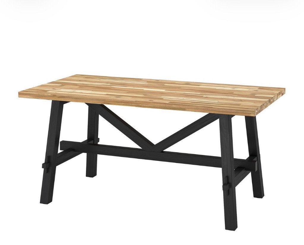 Ikea Skogsta tafel 165x81, Ophalen, 50 tot 100 cm, Zo goed als nieuw, 150 tot 200 cm