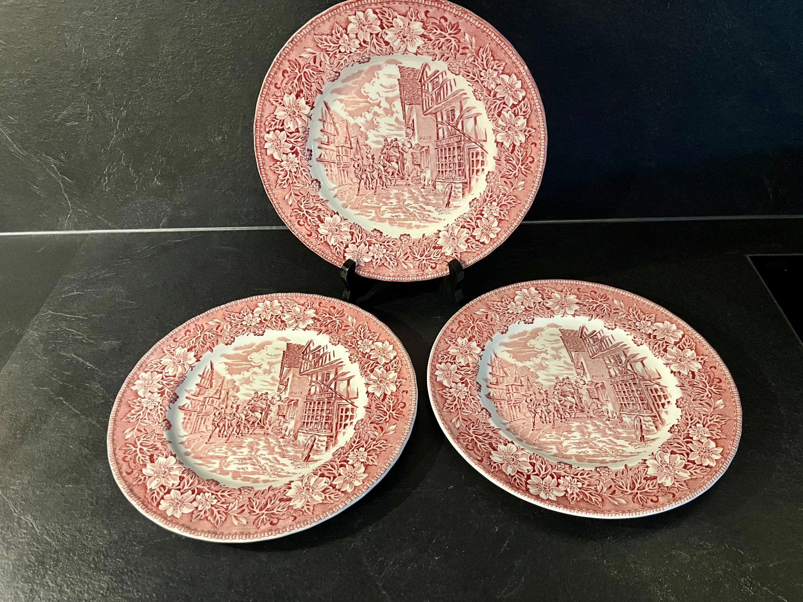 Engels servies platte borden (3), Antiek en Kunst, Ophalen of Verzenden