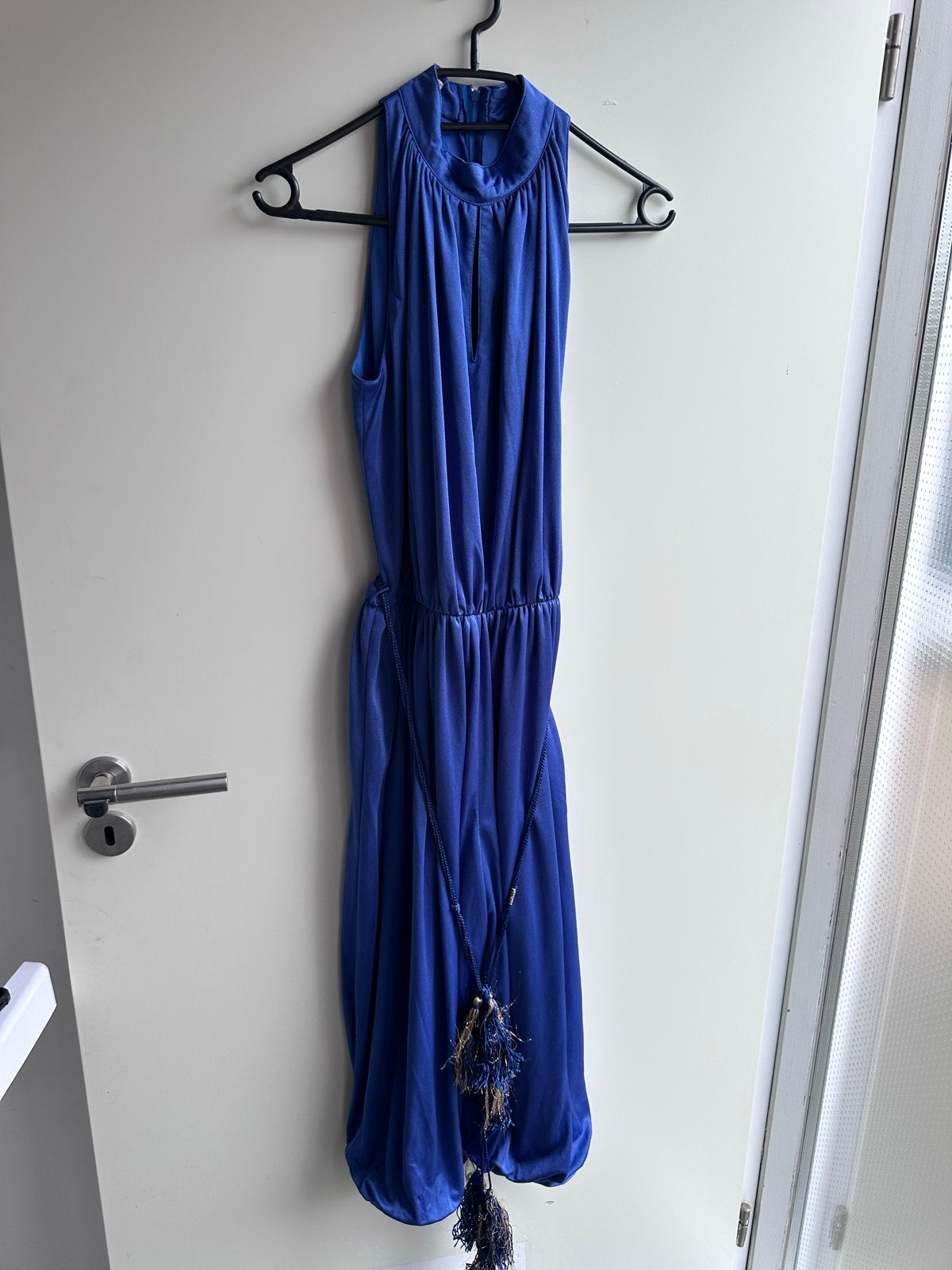 Vintage Vera Mont Jumpsuit - Kobaltblauw, Blauw, Ophalen of Verzenden, Zo goed als nieuw, Maat 36 (S)