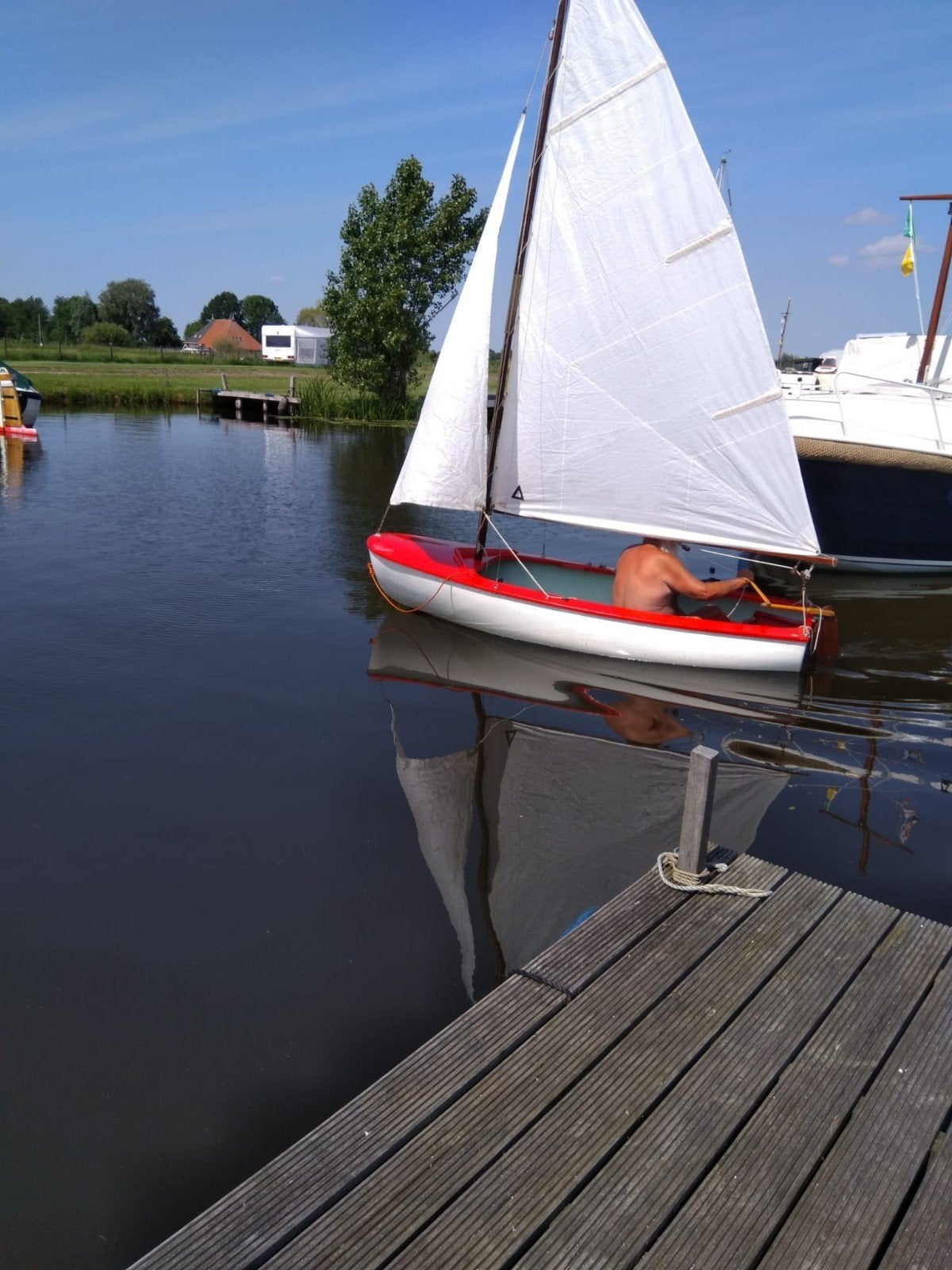 middellandse zee jol met trailer, Ophalen, Gebruikt, Minder dan 15 m², Overige typen