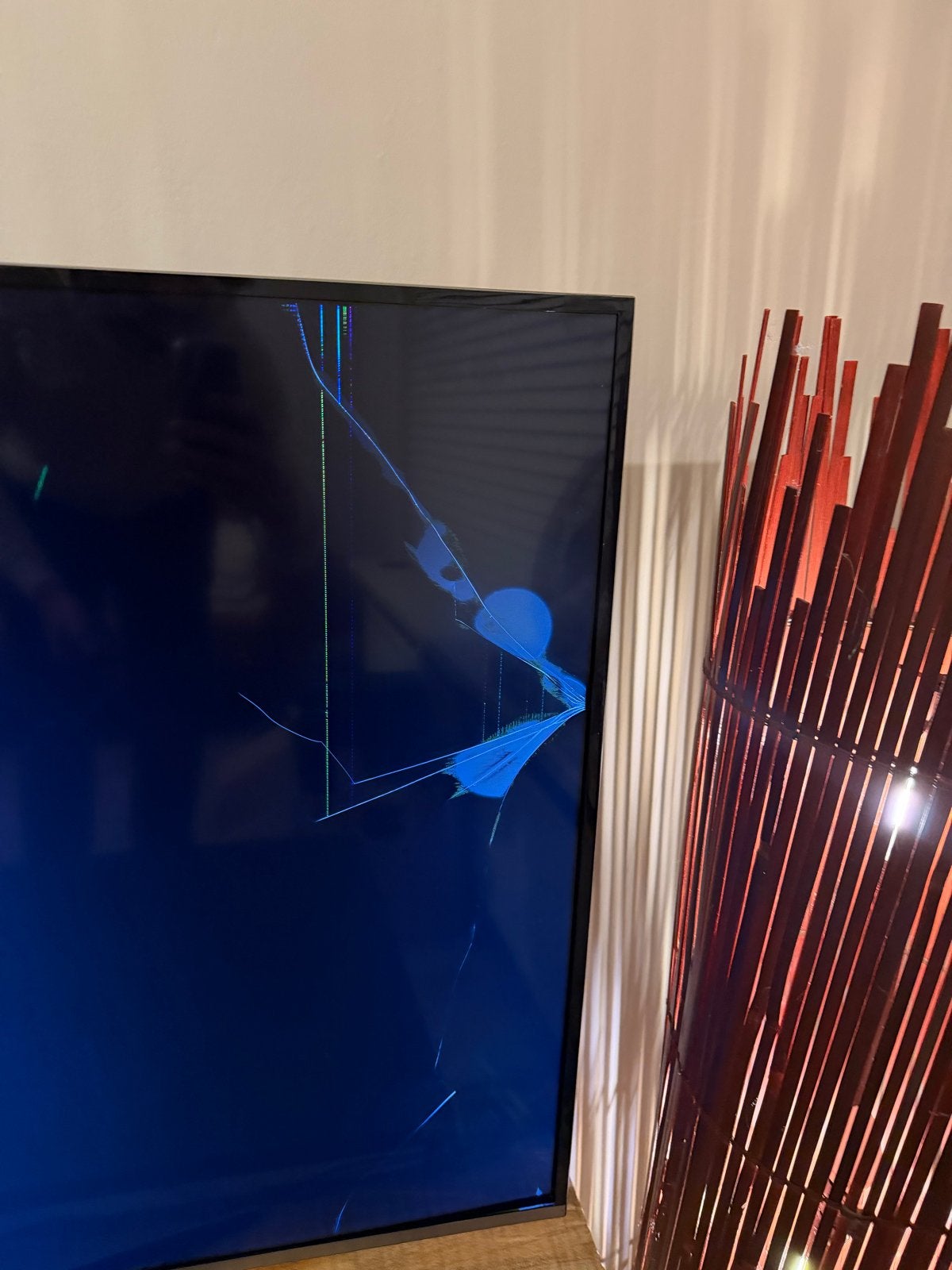 Samsung 55” 4K Smart TV met barst in scherm, Audio, Tv en Foto, Televisies, Ophalen, 50 Hz, Samsung, 4k (UHD)