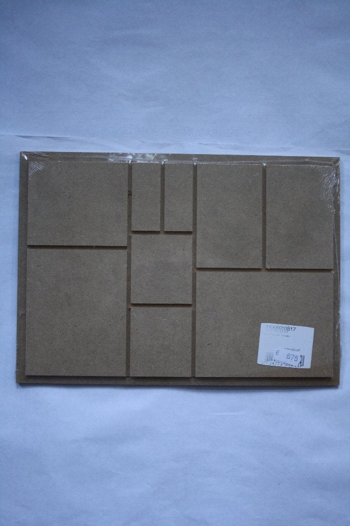 2 stuks 10 vaks MDF Tile Art, Overige thema's, Nieuw, Knutselmateriaal, Hout