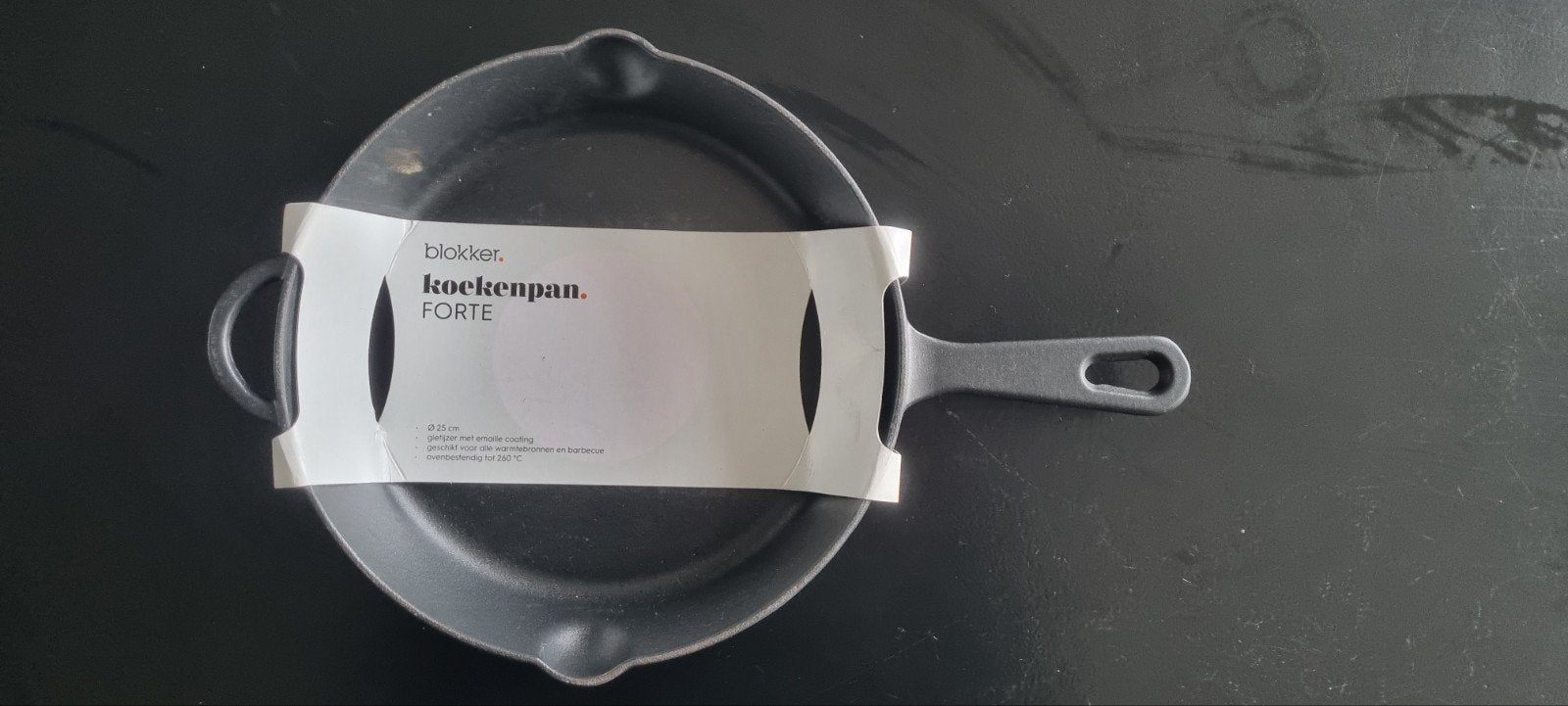 Gietijzeren pannen set: grillpan en koekenpan (Blokker), Ophalen, Gietijzer, Nieuw, Pannenset