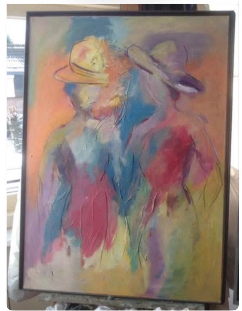 Figuratief abstracte schilderijen, Ophalen