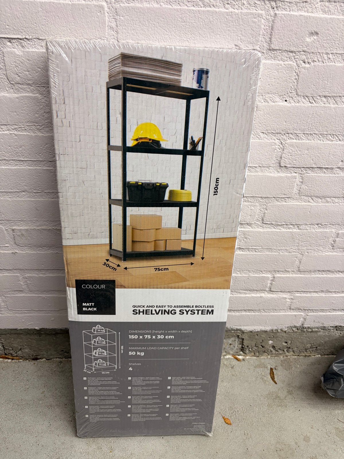 Nieuw Opbergsysteem/stellingkast- 150x75x30cm, Ophalen, Nieuw