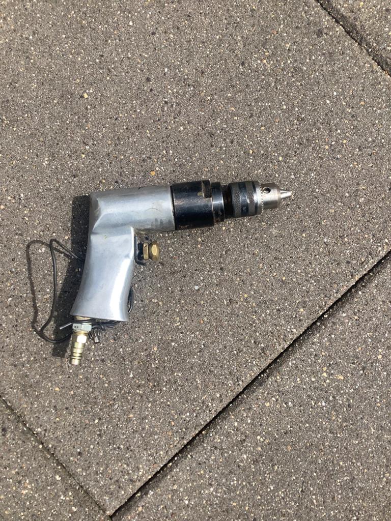 Boormachine op lucht, Ophalen, Gebruikt, Boormachine