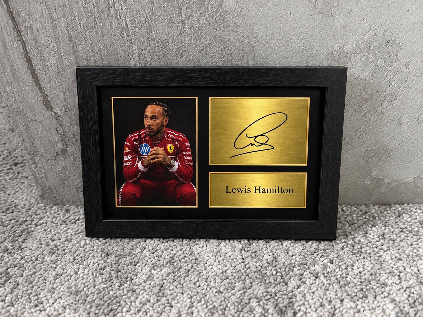 Lewis Hamilton Ferrari Formule 1 handtekening foto 10x15, Ophalen of Verzenden, Nieuw