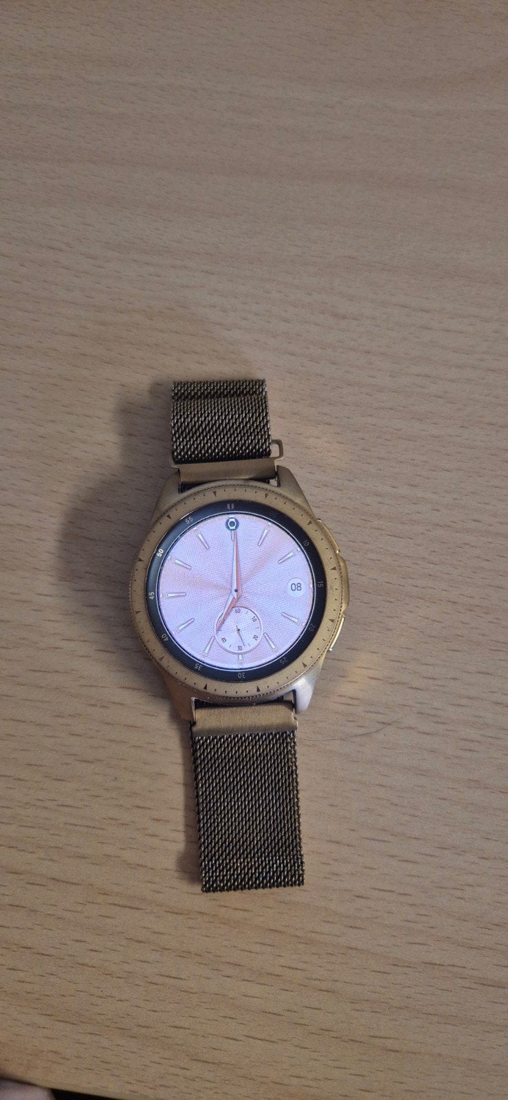 Samsung Galaxy Watch Classic - Goudkleurig, Sieraden, Tassen en Uiterlijk, Smartwatches, GPS, Ophalen of Verzenden, Zo goed als nieuw