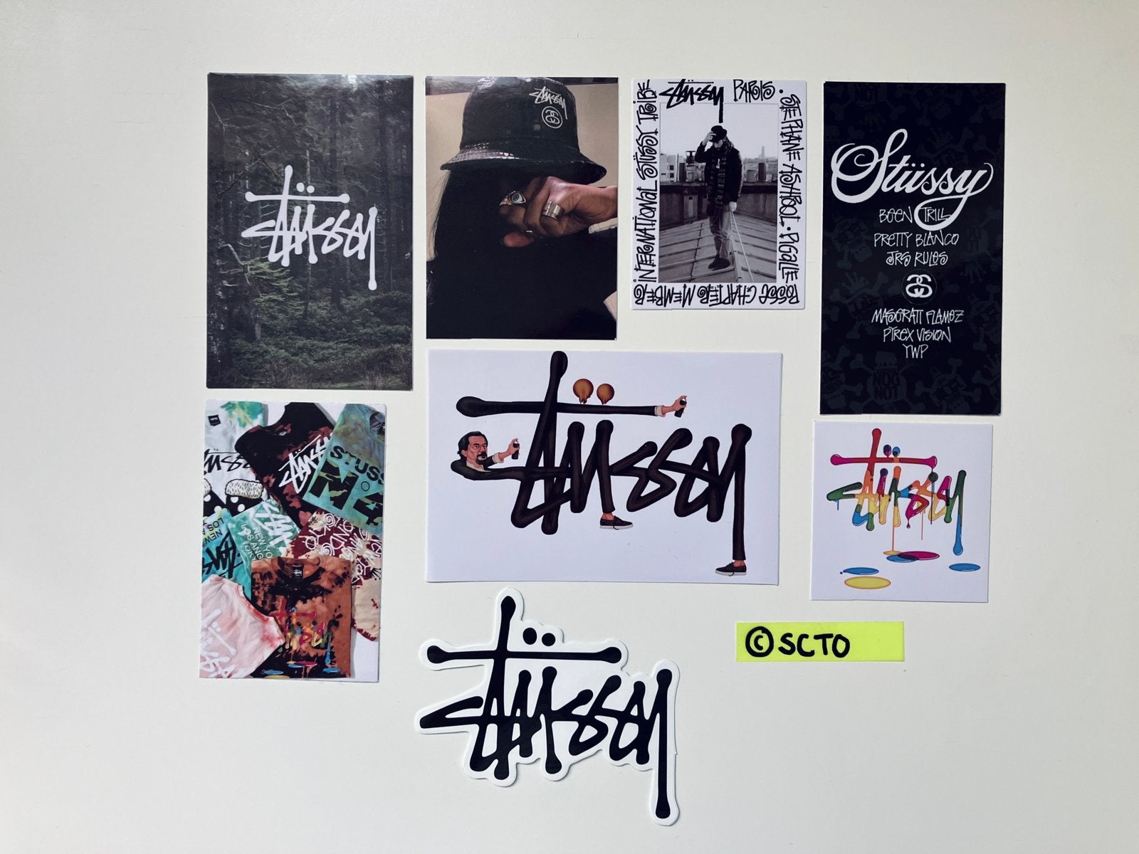 Stickers logo hypebeast Stussy Stüssy DIY laptop koffer, Hobby en Vrije tijd, Ophalen of Verzenden, Nieuw, Meerdere stickers