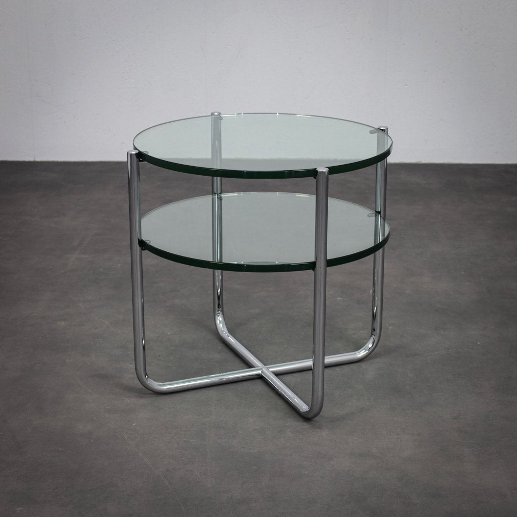 Gispen 425 Bijzettafel van Dutch Originals, Minder dan 55 cm, Bauhaus, Design, Rond, Ophalen