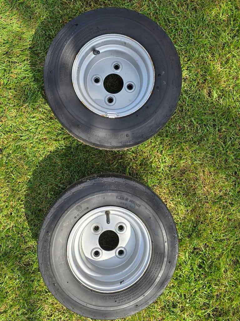 Wielen met bandjes 16,5 x 6,5 x 8, Ophalen of Verzenden, Gebruikt