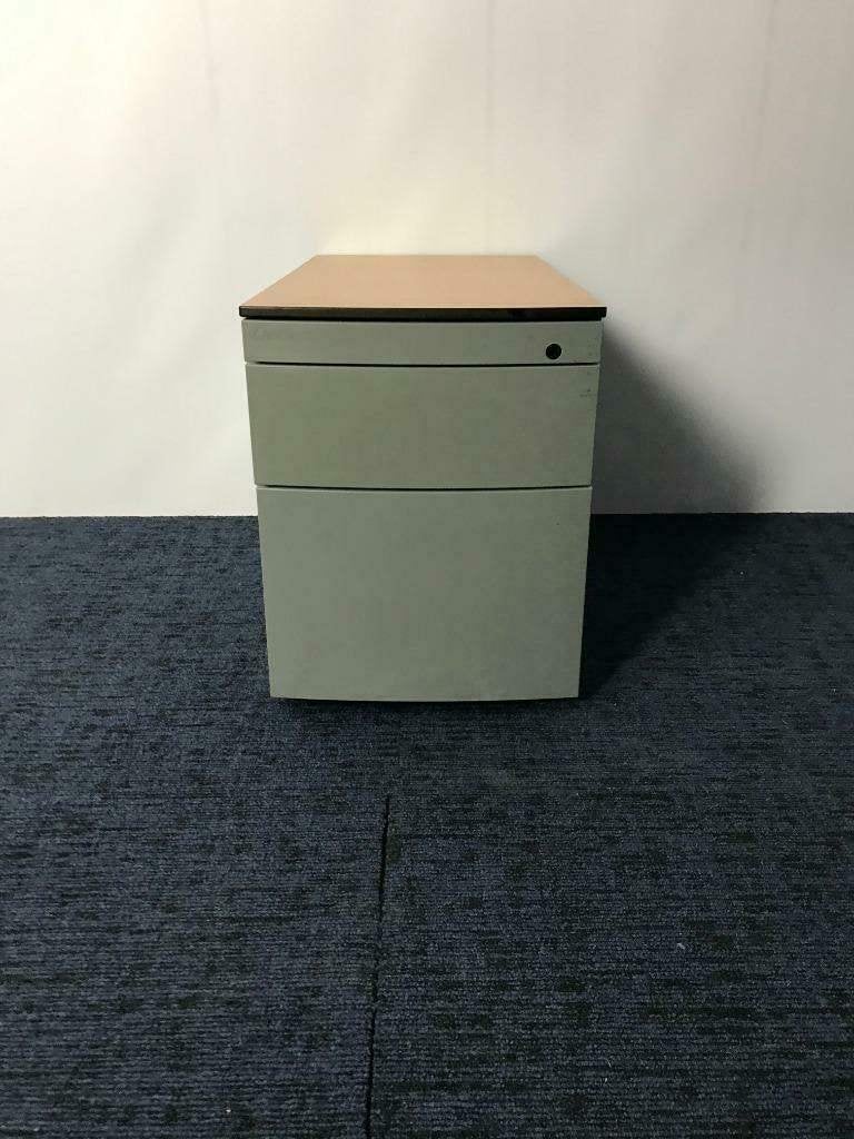 1 x Aspa ladeblok, aluminium, donker beuken topblad, Ophalen, Minder dan 50 cm, Gebruikt, 3 of 4 laden