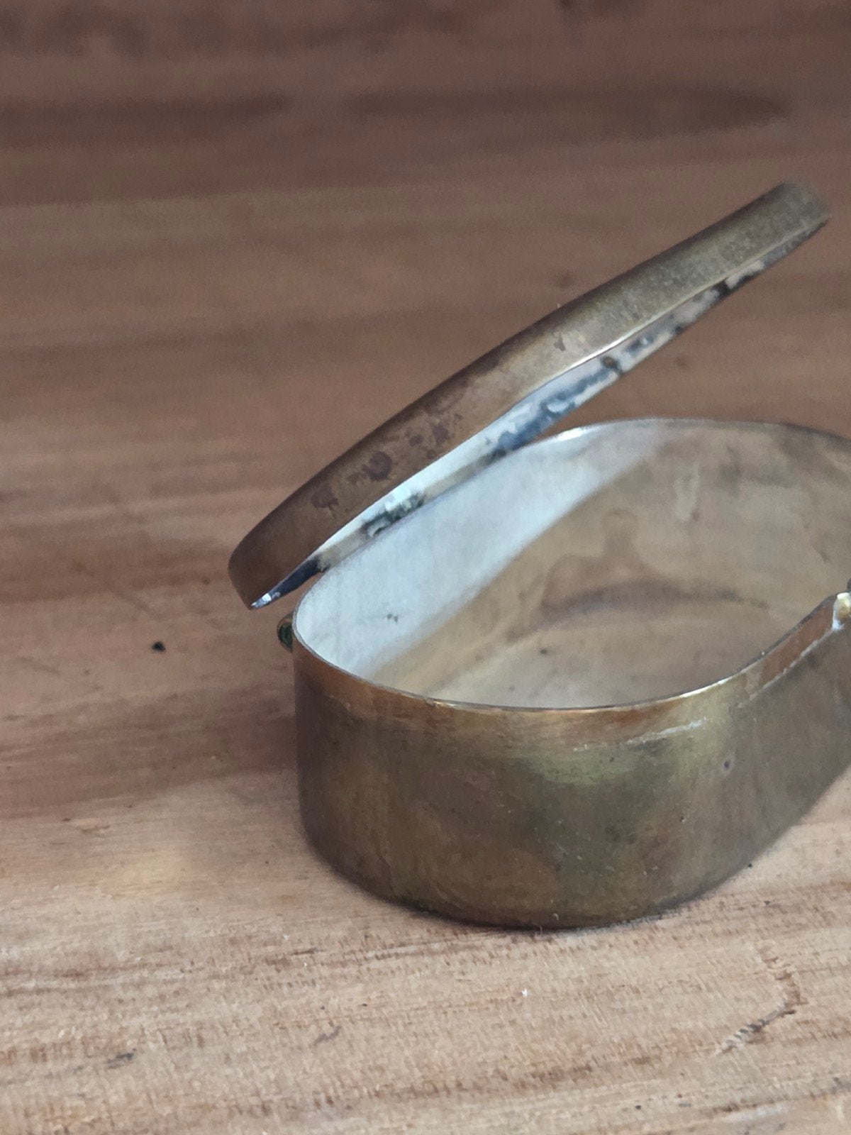 Antieke koperen doos met ankerdecoratie, Ophalen of Verzenden, Koper