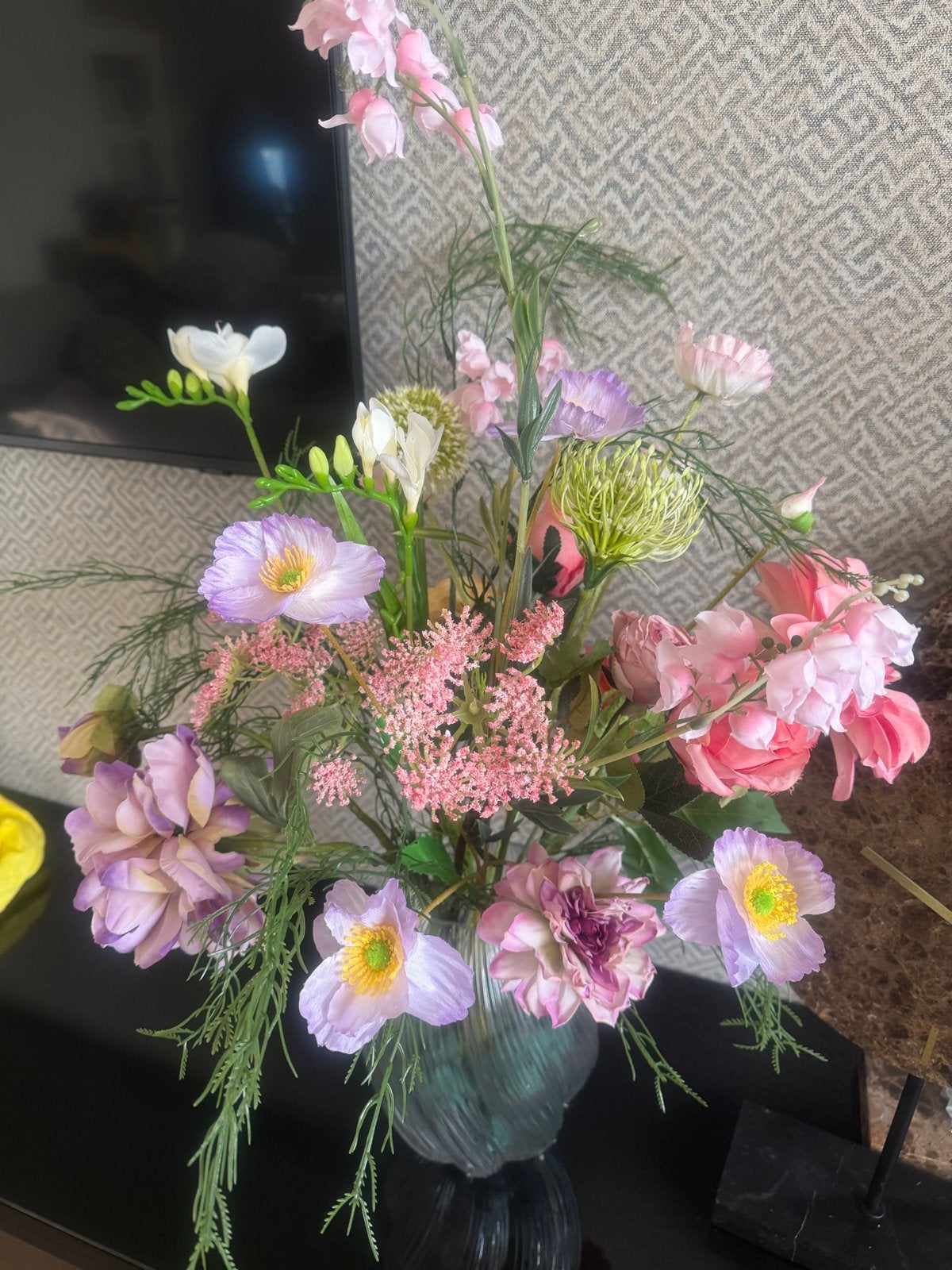 Prachtig zijdebloemen boeket  (ophalen maasmechelen), Binnen, Textiel, Ophalen of Verzenden, Zo goed als nieuw
