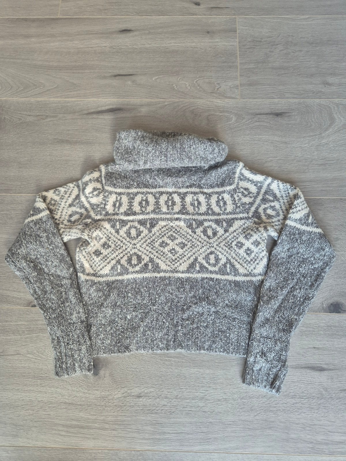 HM Grijze Noorse Coltrui XS Warme Wintertrui, H&M, Ophalen of Verzenden, Zo goed als nieuw, Maat 34 (XS) of kleiner