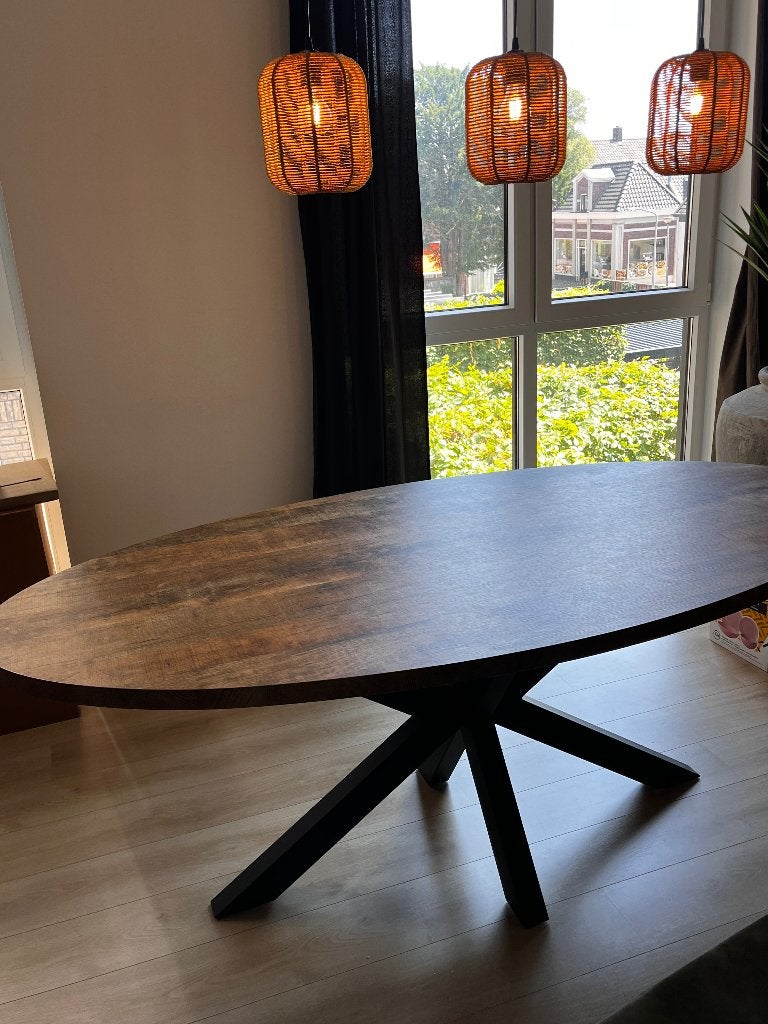 Eettafel ovaal, Ophalen, 200 cm of meer, 50 tot 100 cm, Zo goed als nieuw