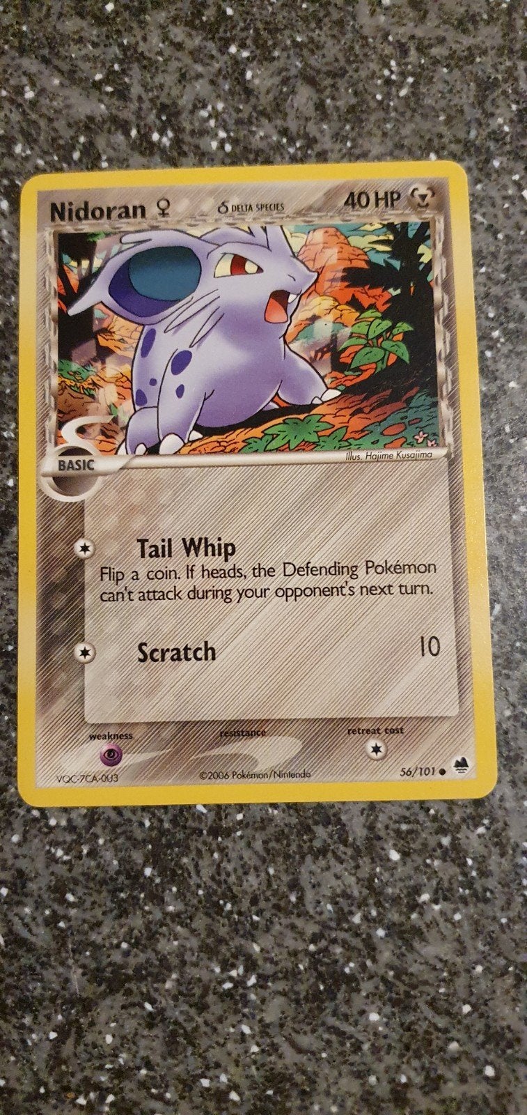 Nidoran 56/101 EX Dragon Frontiers Pokémon Kaart, Ophalen of Verzenden