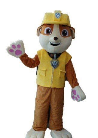 Rubble PAW Patrol mascotte te huur, Ophalen, Zo goed als nieuw, Verjaardag