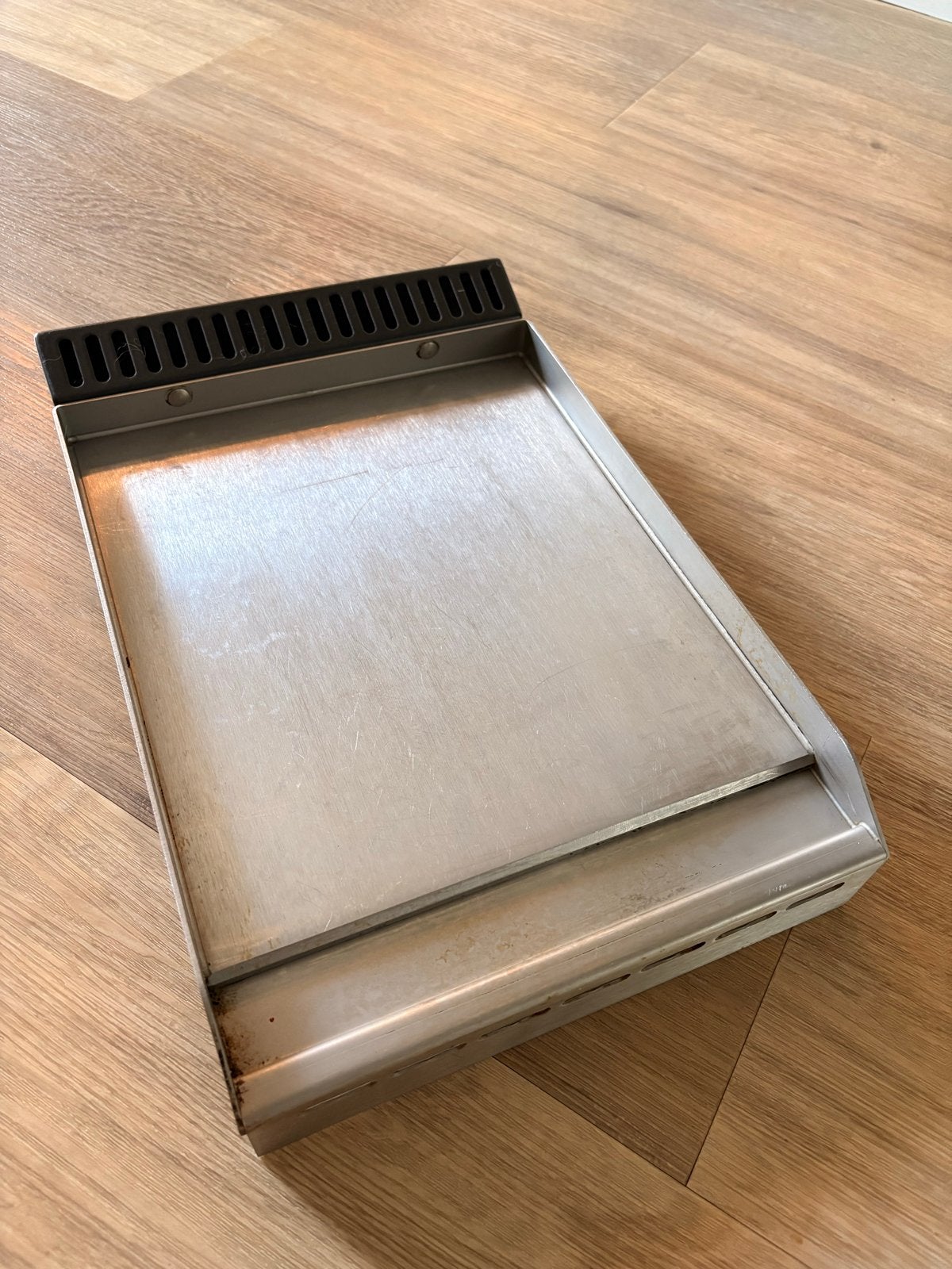 Boretti Roestvrijstalen Grillplaat / Bakplaat, Ophalen of Verzenden, Gebruikt