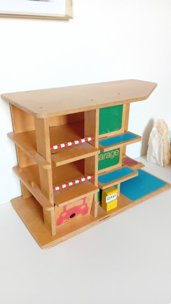 Speelgoed retro garage hout, Ophalen, Zo goed als nieuw