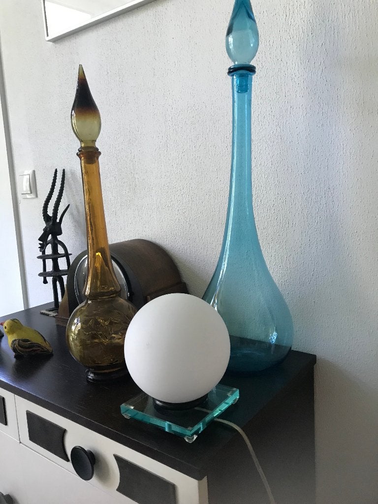 Vintage Design tafellampje Massive, Huis en Inrichting, Lampen | Tafellampen, Ophalen, Gebruikt, Overige merken, Wit