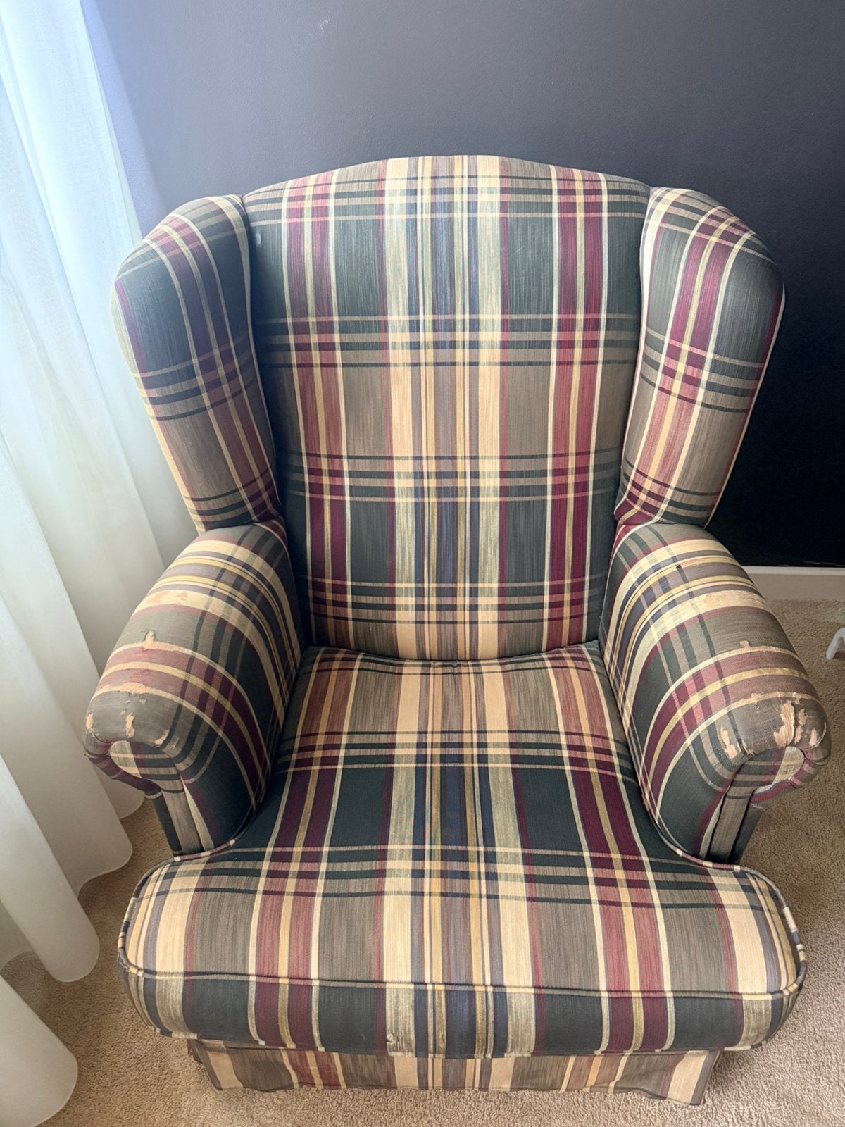 Fauteuil, Huis en Inrichting, Fauteuils, Ophalen, Gebruikt, 75 tot 100 cm, Stof