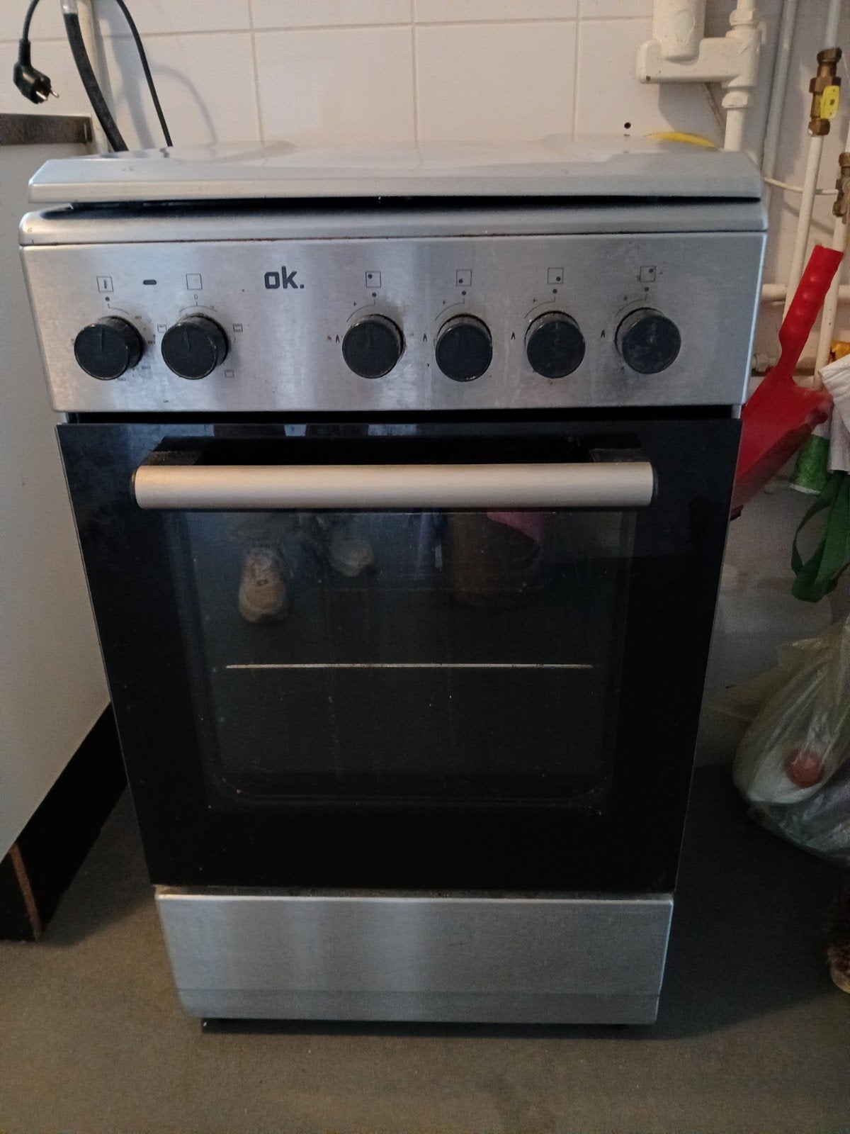 gasfornuis met oven, Ophalen, Gebruikt, 4 kookzones, Gas