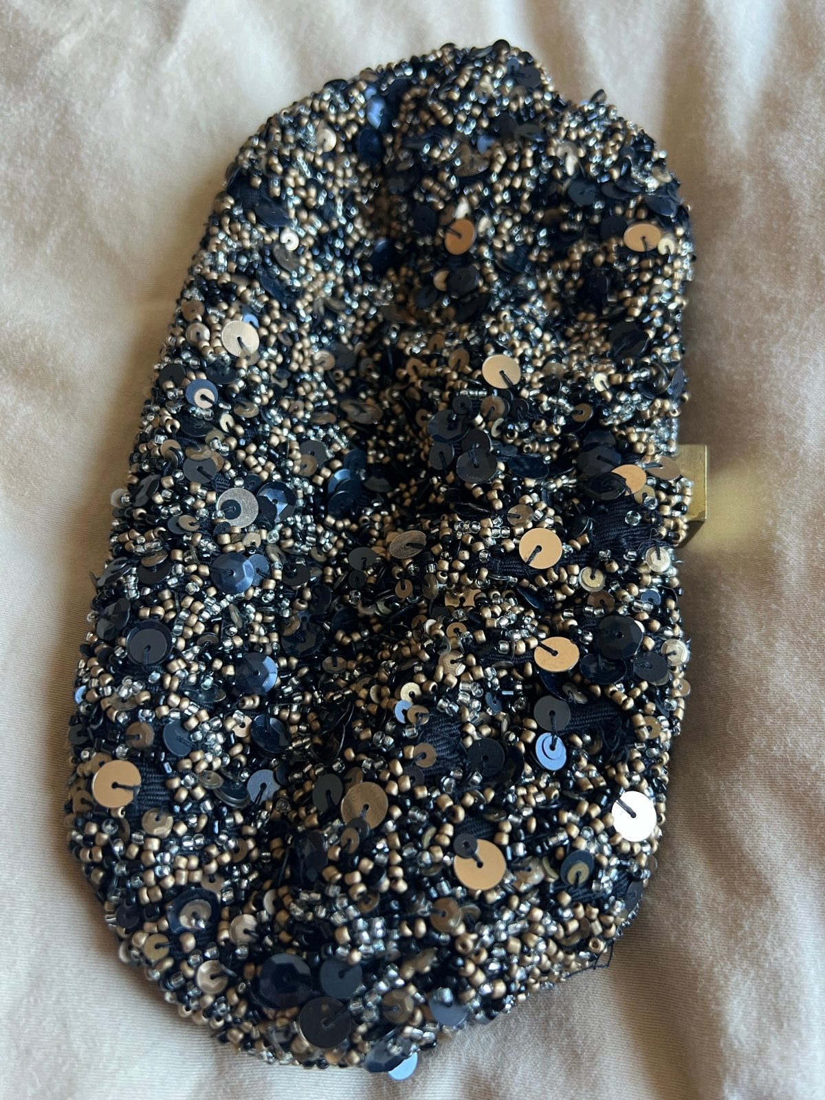 Zara clutch met pailletten en kralen, Ophalen of Verzenden, Zo goed als nieuw, Zwart, Avondtasje
