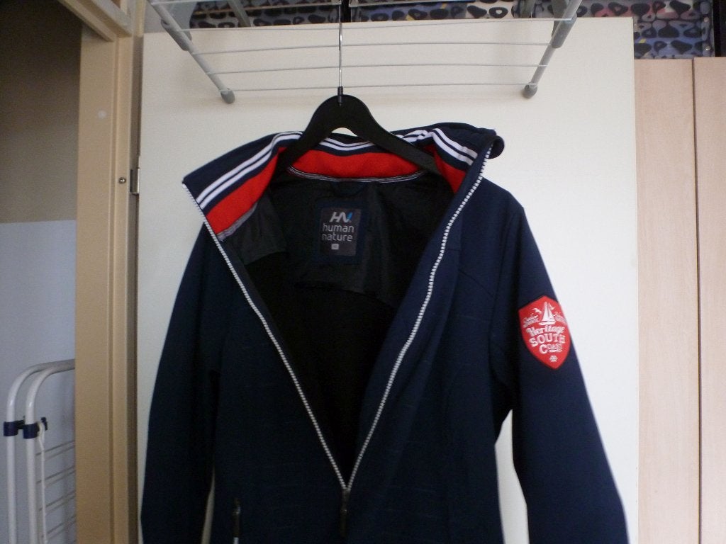 HUMAN NATURE softshell jack vest blauw 44 -GRATIS zend, Verzenden, Zo goed als nieuw, Maat 42/44 (L), Blauw
