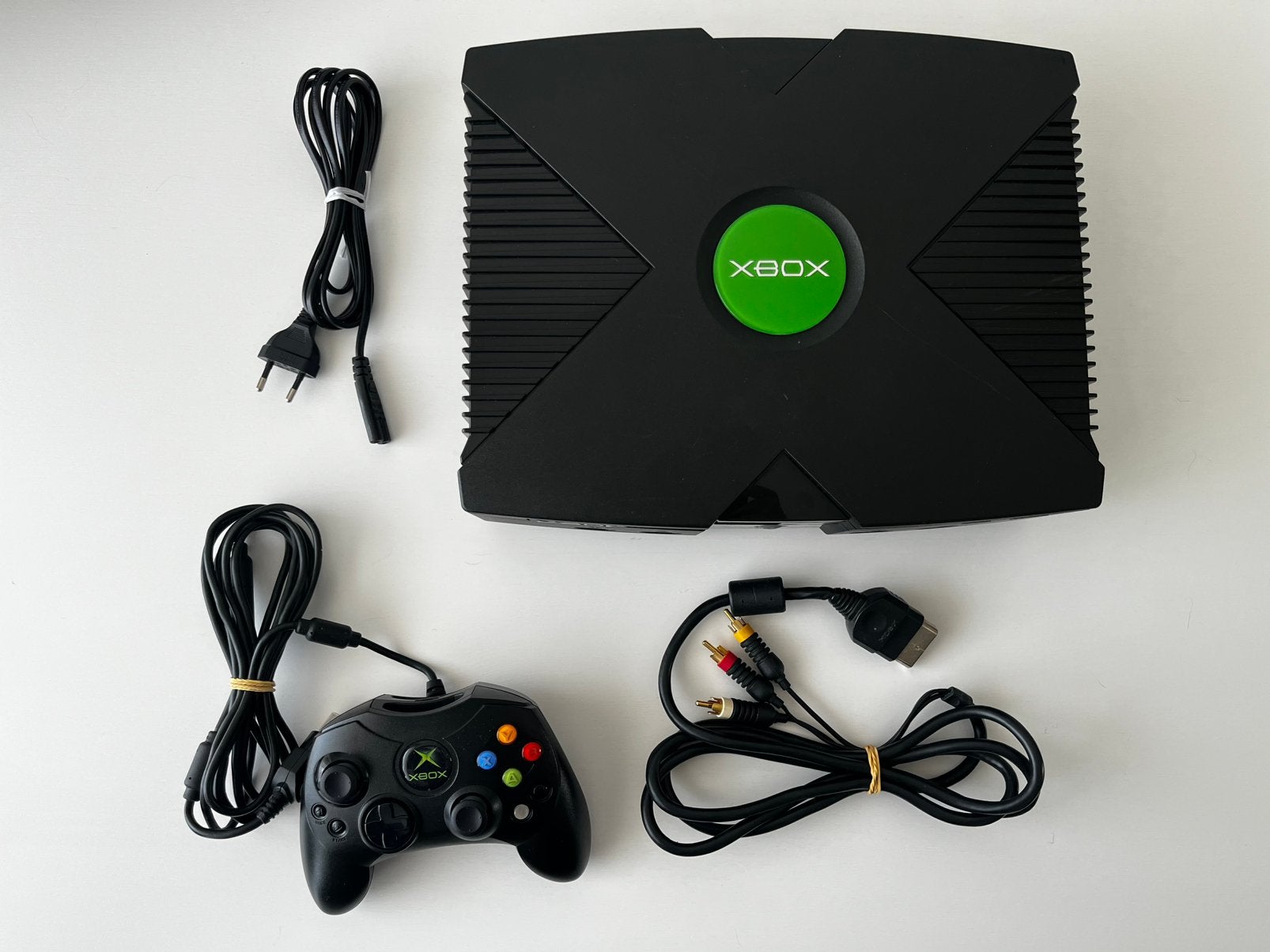 Xbox Original met games, Spelcomputers en Games, Spelcomputers | Xbox Original, Ophalen of Verzenden, Zo goed als nieuw, Met 1 controller