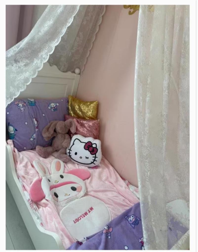 Te koop schattige Bopita Belle peuterbed zgan, Kinderen en Baby's, Kinderkamer | Bedden, 70 tot 85 cm, 140 tot 160 cm, Zo goed als nieuw