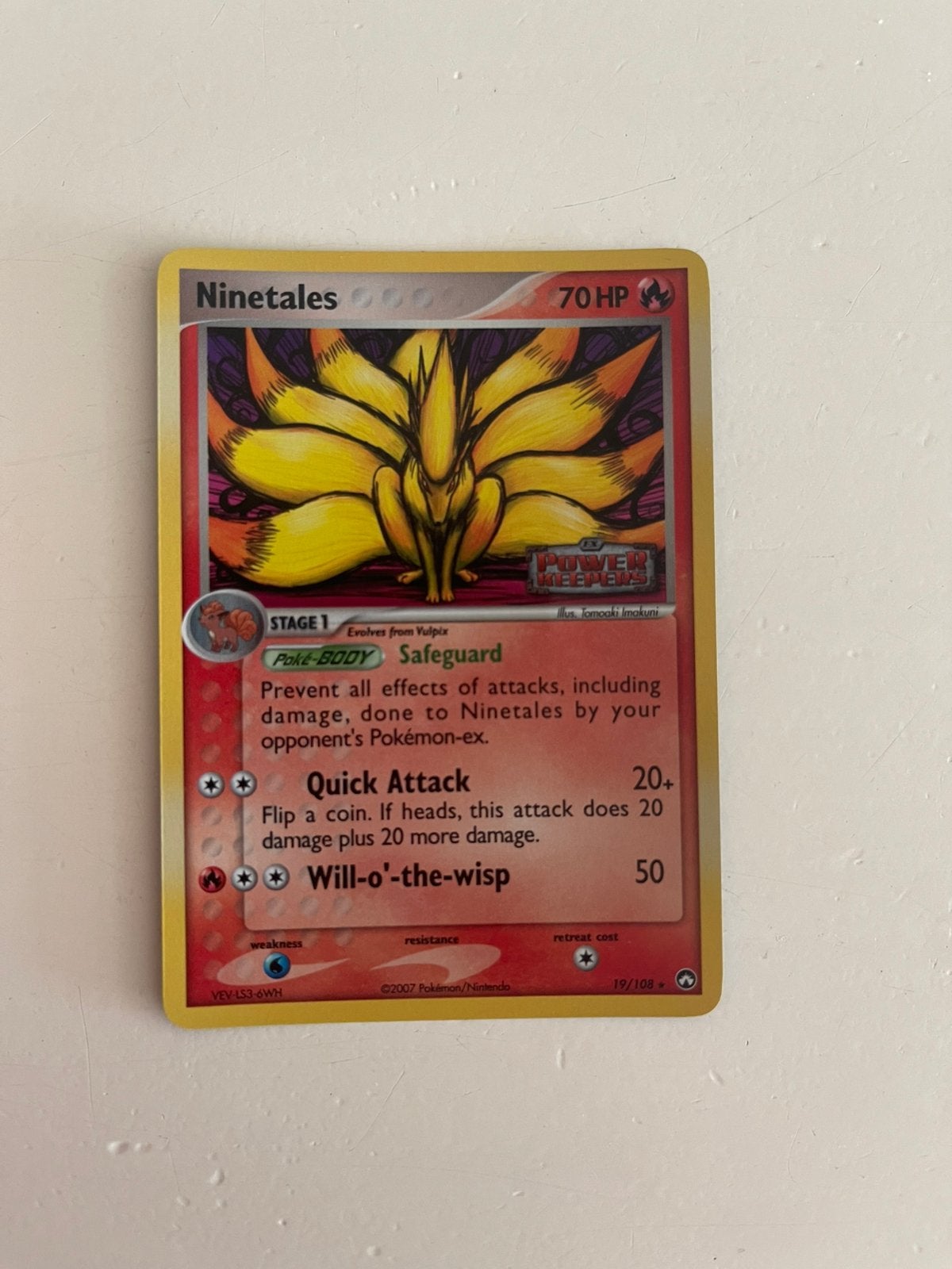 Ninetales reverse holo - Pokemon kaarten, Ophalen of Verzenden, Zo goed als nieuw, Losse kaart, Foil