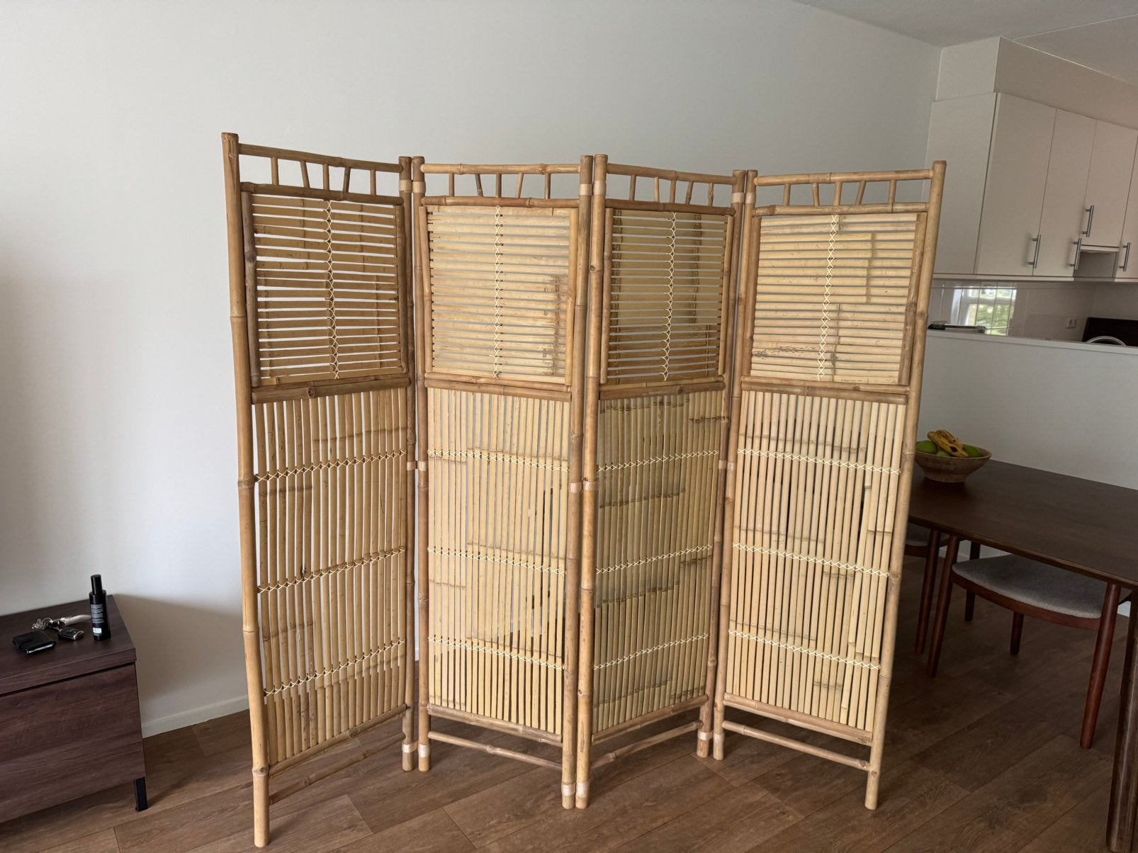 Bamboe kamerschetm / scheidingswand / roomdivider, Huis en Inrichting, Ophalen, Zo goed als nieuw
