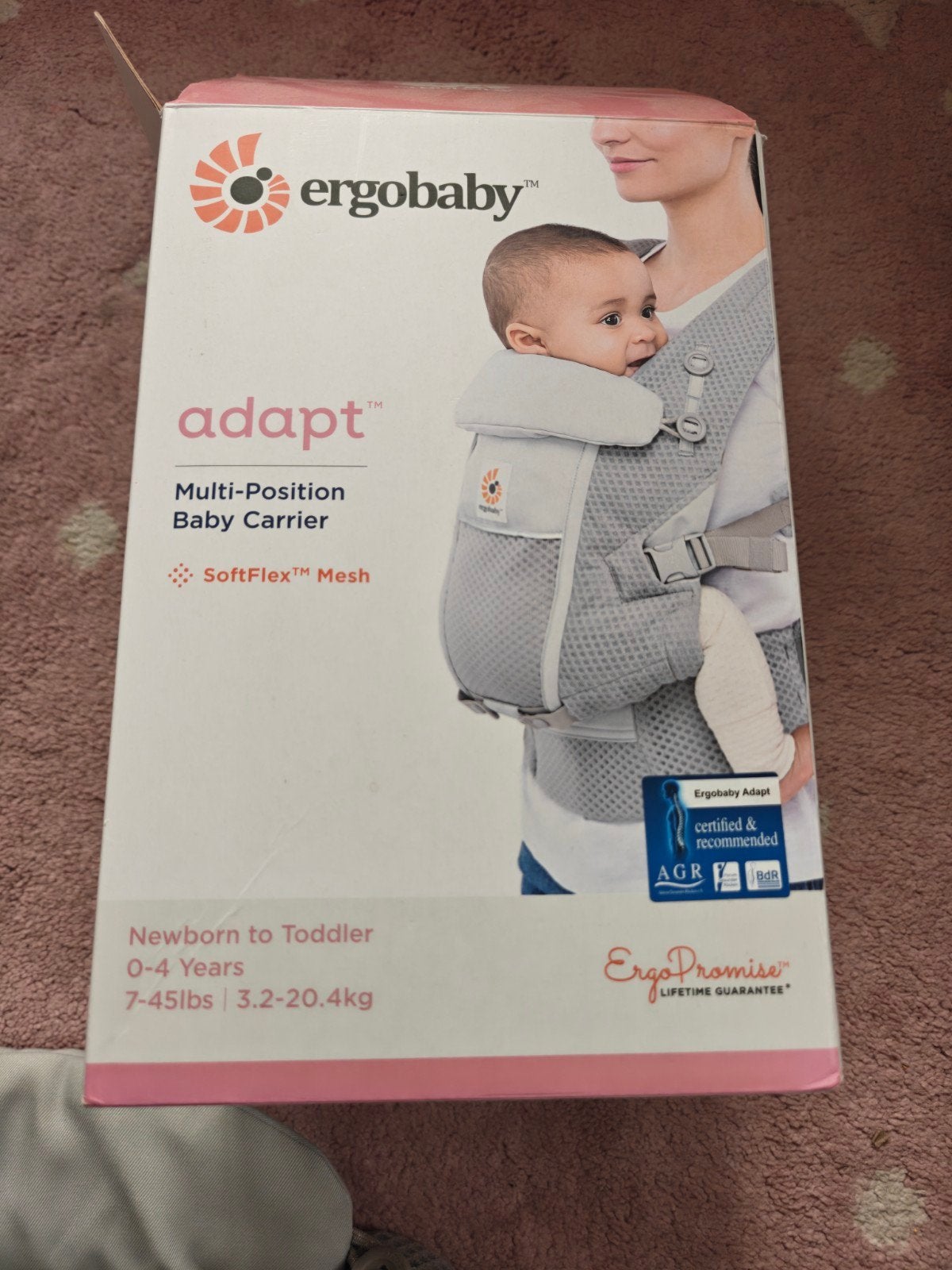 Ergobaby Adapt Draagzak - Zo goed als nieuw, Overige merken, Ophalen of Verzenden, Zo goed als nieuw, Buik, Rug of Zij