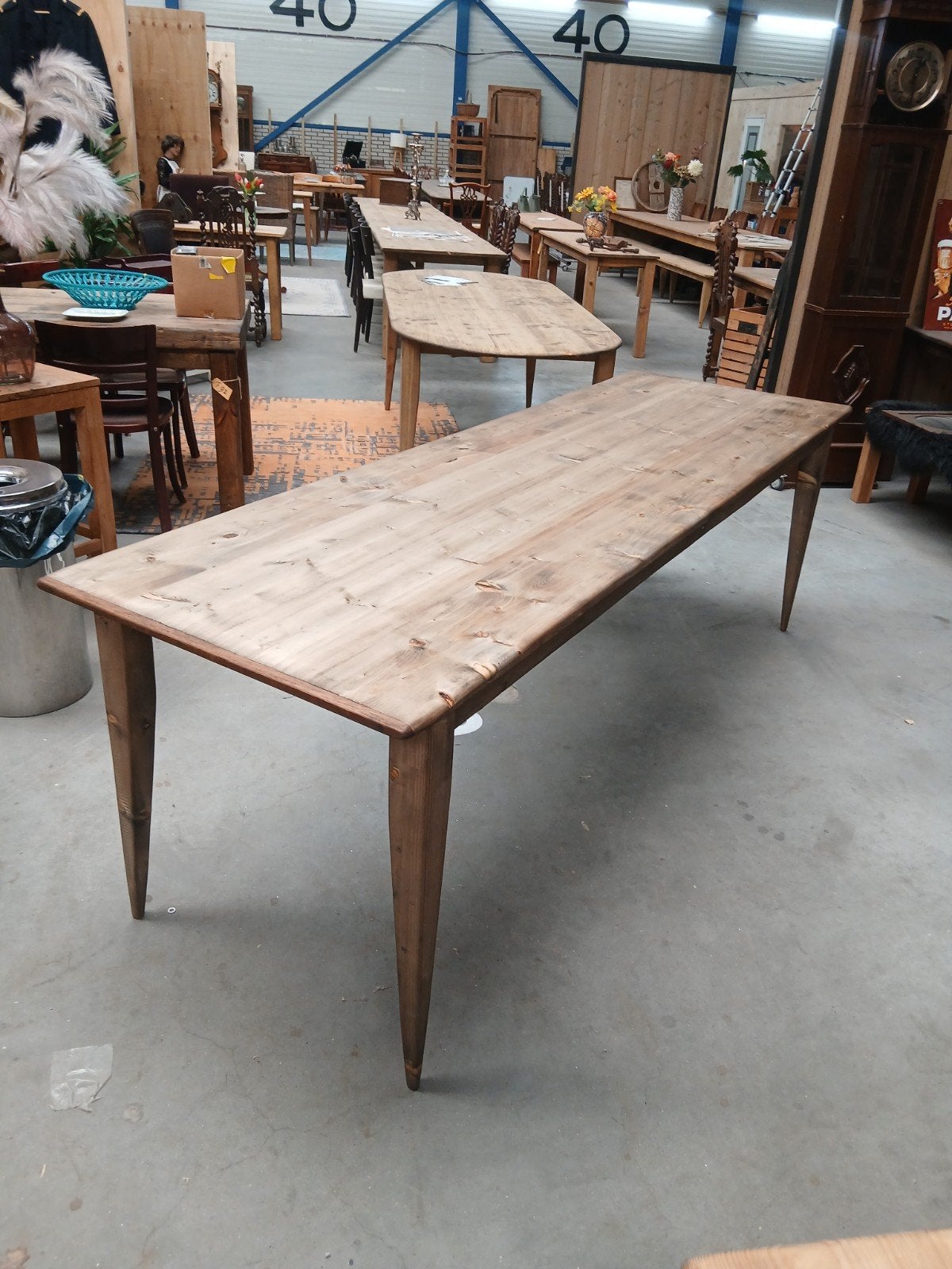 Smalle franse tafel kloostertafels doorleefde tafels, Ophalen of Verzenden