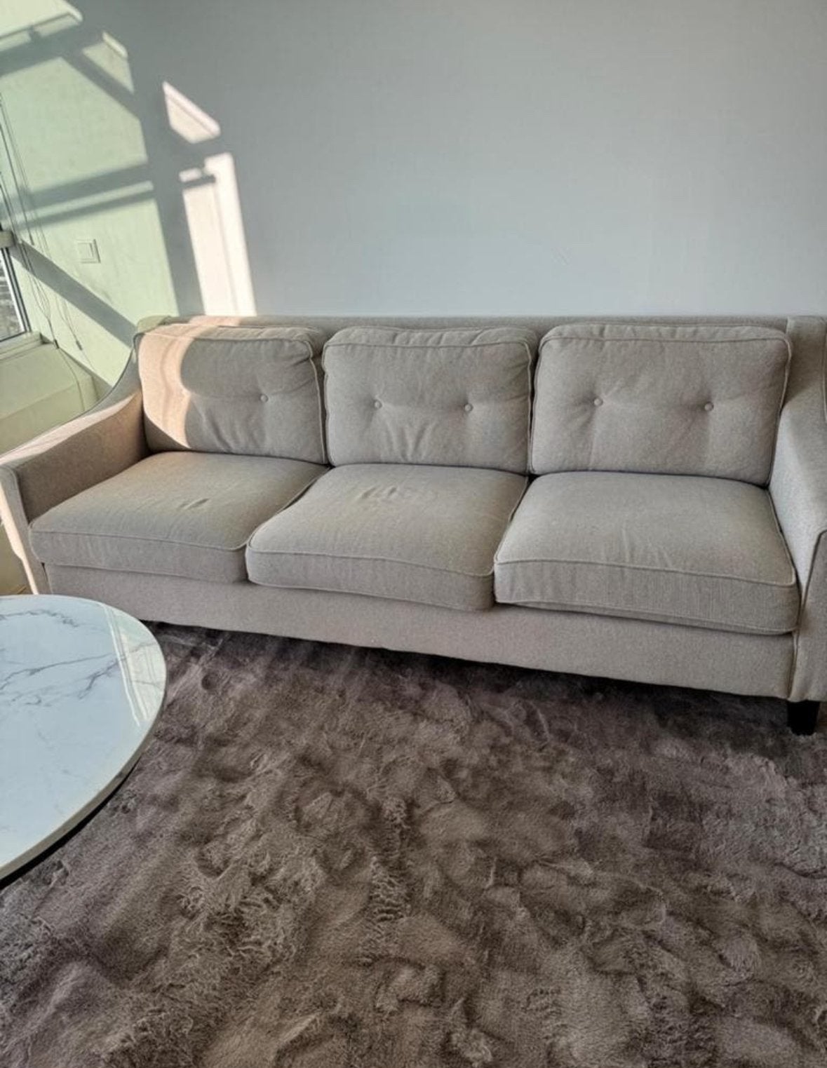 Nette Ikea Fröslov 3-zits bank. alleen serieuze reacties aub, Huis en Inrichting, Banken | Bankstellen, Ophalen, Gebruikt, Minder dan 75 cm