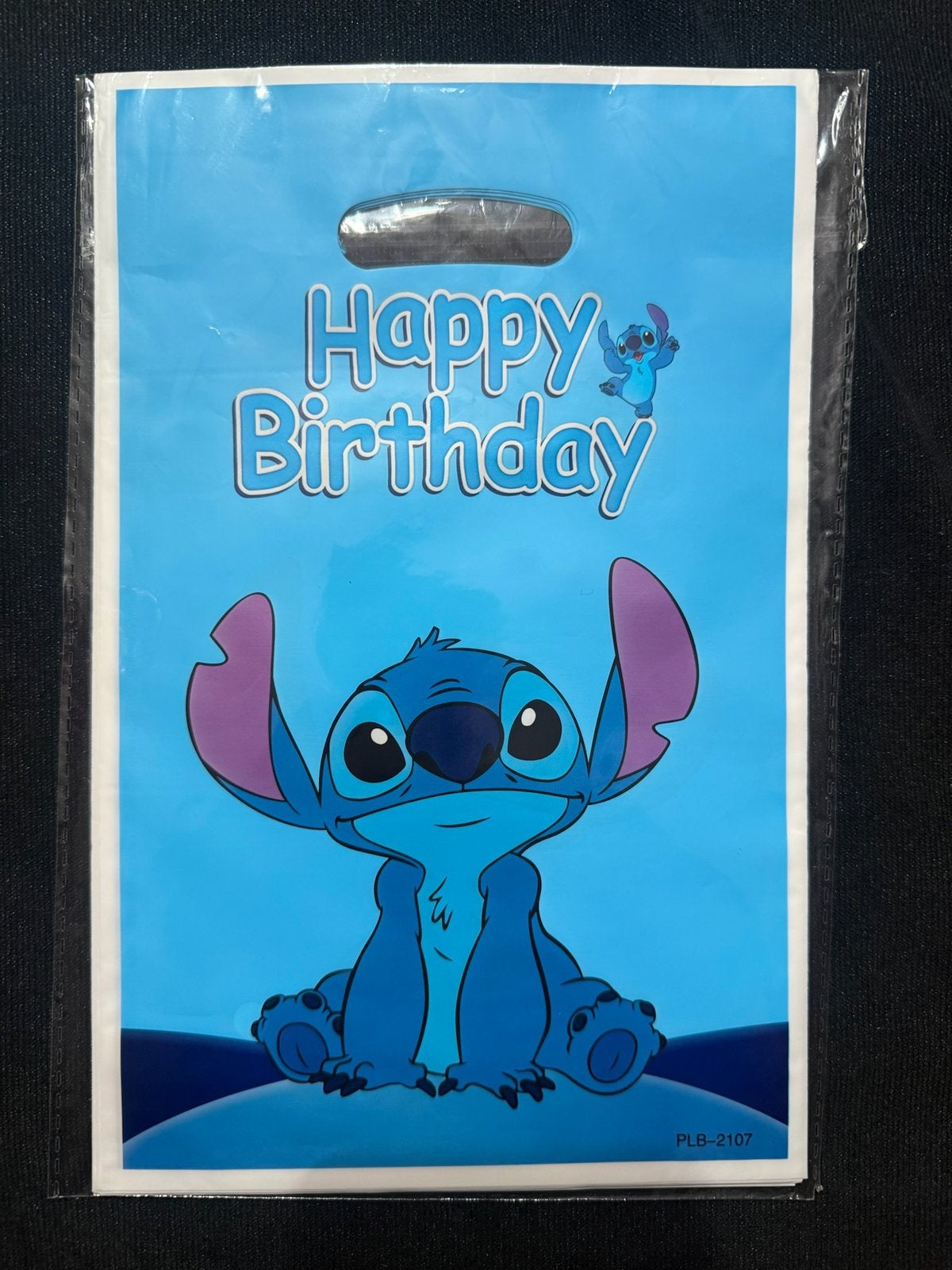 Stitch traktatie zakje/tasje blauw, Ophalen of Verzenden, Nieuw, Feestartikel, Verjaardag