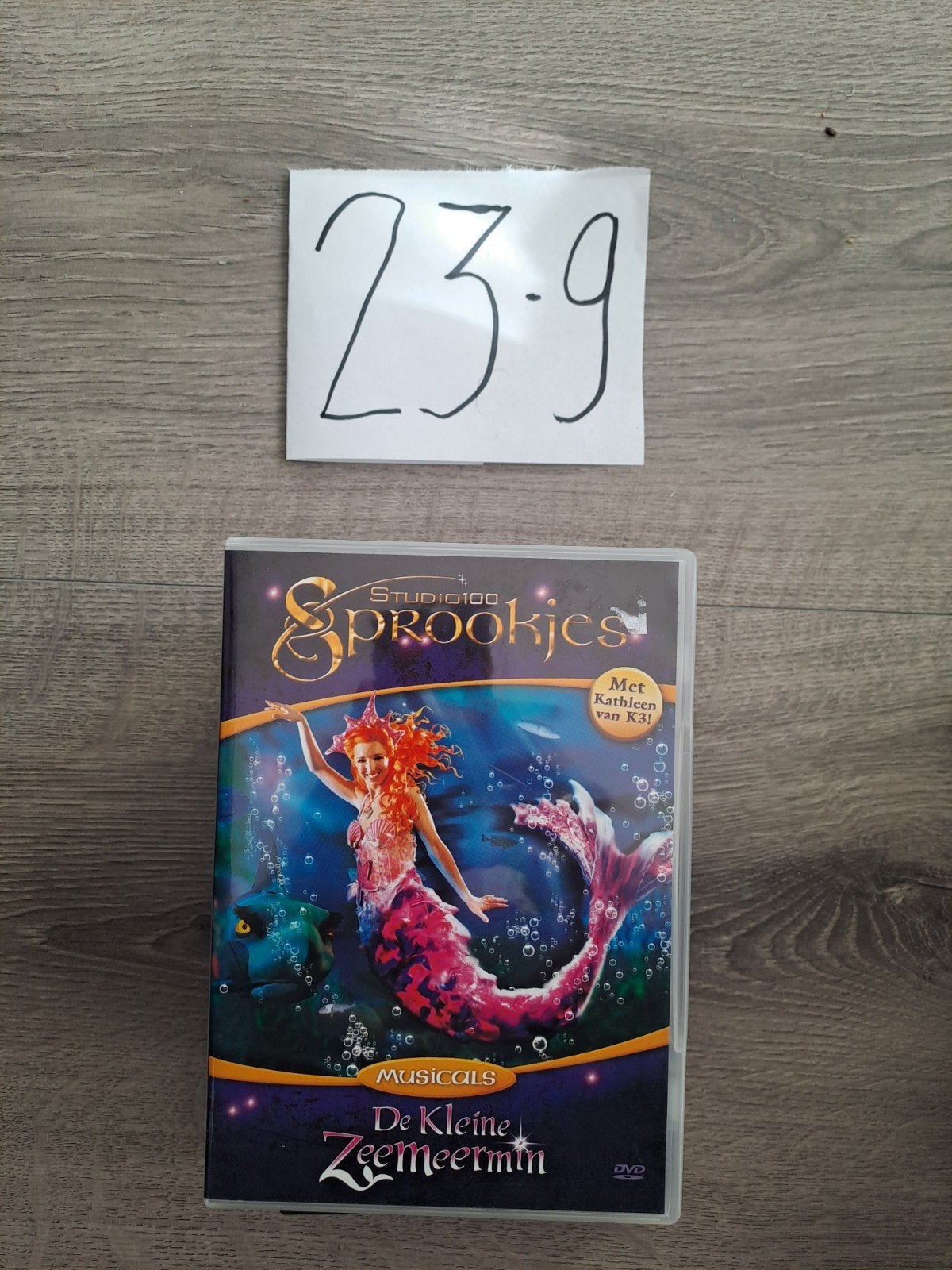Studio 100 Sprookjes Musicals: De Kleine Zeemeermin DVD, Alle leeftijden, Nederlands, Zo goed als nieuw, Sprookjes