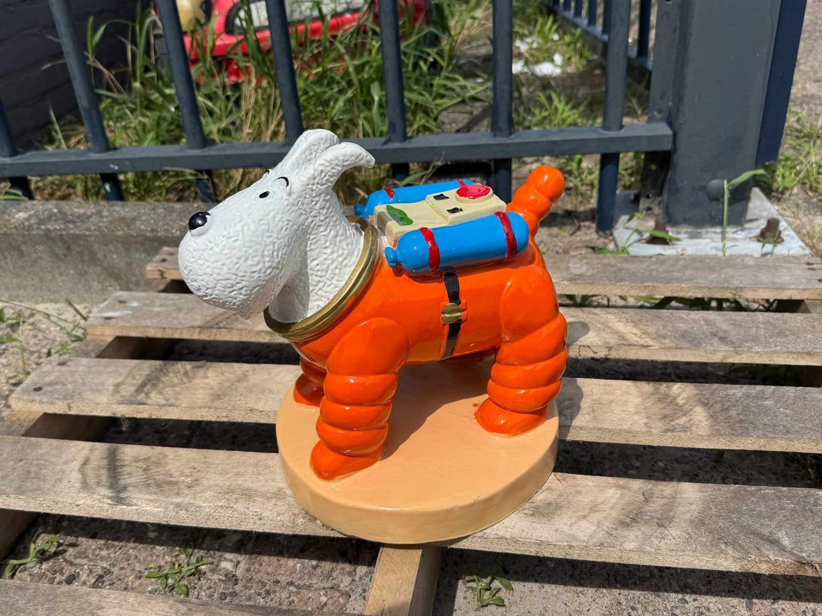 Kuifje Bobbie in ruimtepak beeldje, Ophalen of Verzenden, Zo goed als nieuw, Dier