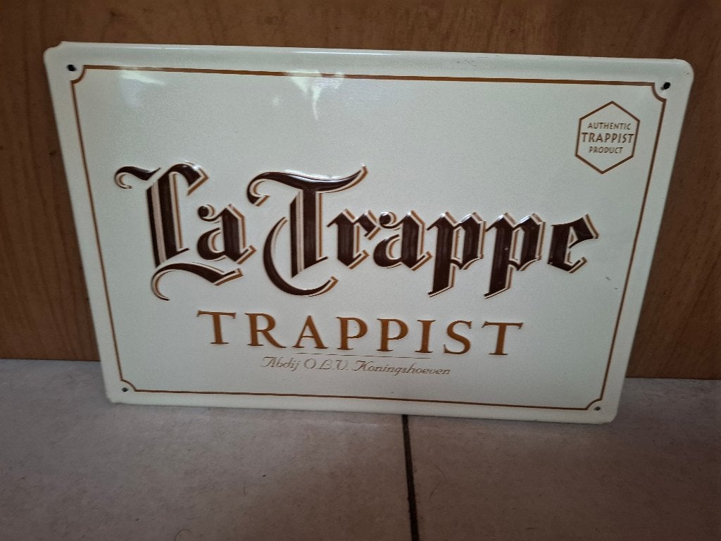 Origineel Reclamebord La Trappe bier, Verzamelen, Ophalen of Verzenden, Nieuw, Reclamebord, Plaat of Schild, La Trappe