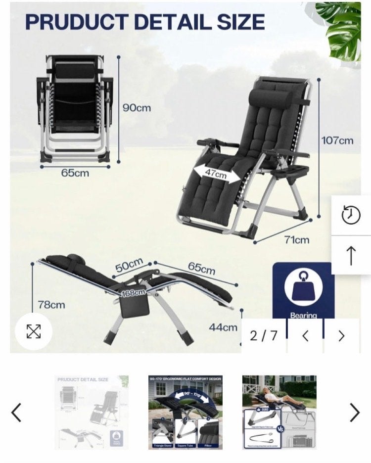 Verstelbare relaxstoel met lichte kras aan achterkant, Tuin en Terras, Ophalen of Verzenden, Gebruikt, Metaal, Inklapbaar