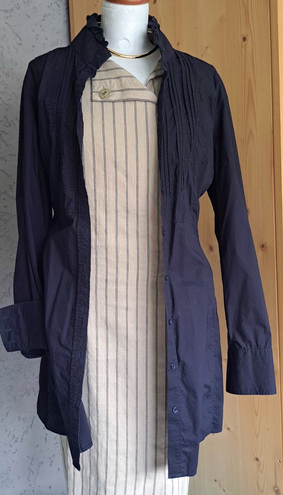 Purdey jurk maat 44, Blauw, Maat 42/44 (L), Ophalen of Verzenden, Zo goed als nieuw
