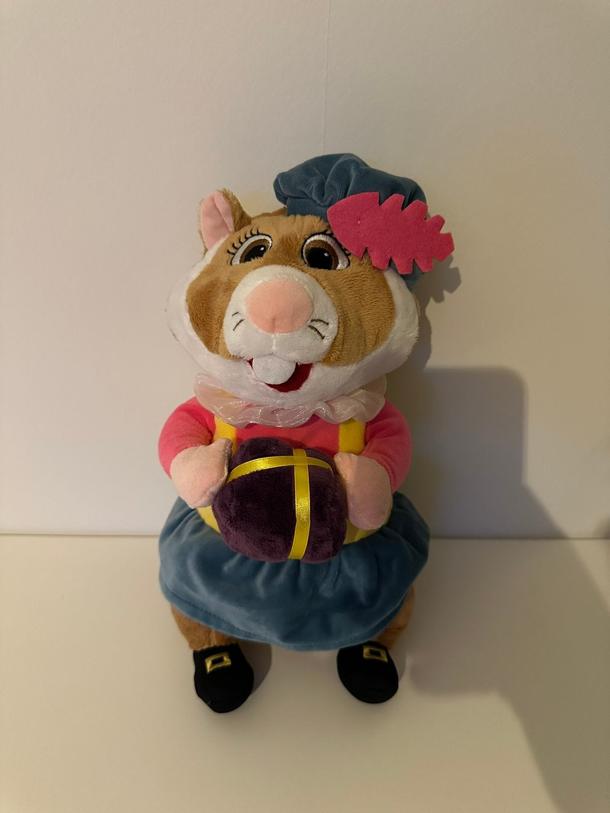 Albert Heijn (ah) hamster knuffel Piet roze / geel, Ophalen of Verzenden, Zo goed als nieuw, Hamster, Albert Heijn