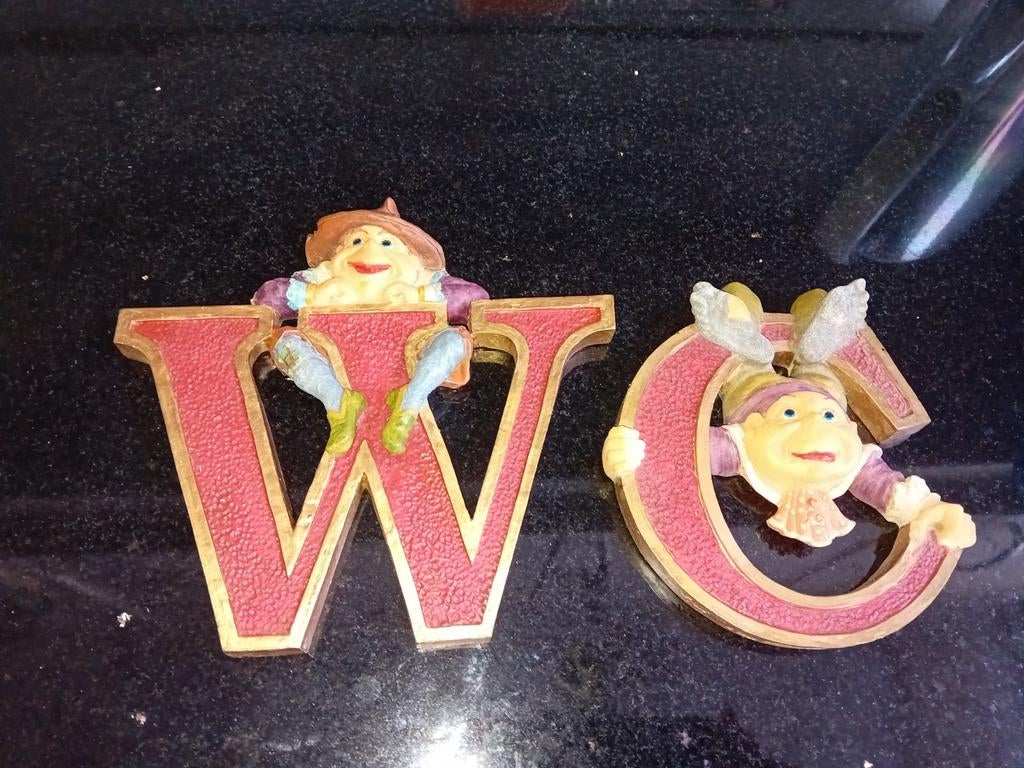 Leuke WC-bordjes met laven, Meerkleurig, Overige stijlen, Ophalen of Verzenden, Zo goed als nieuw