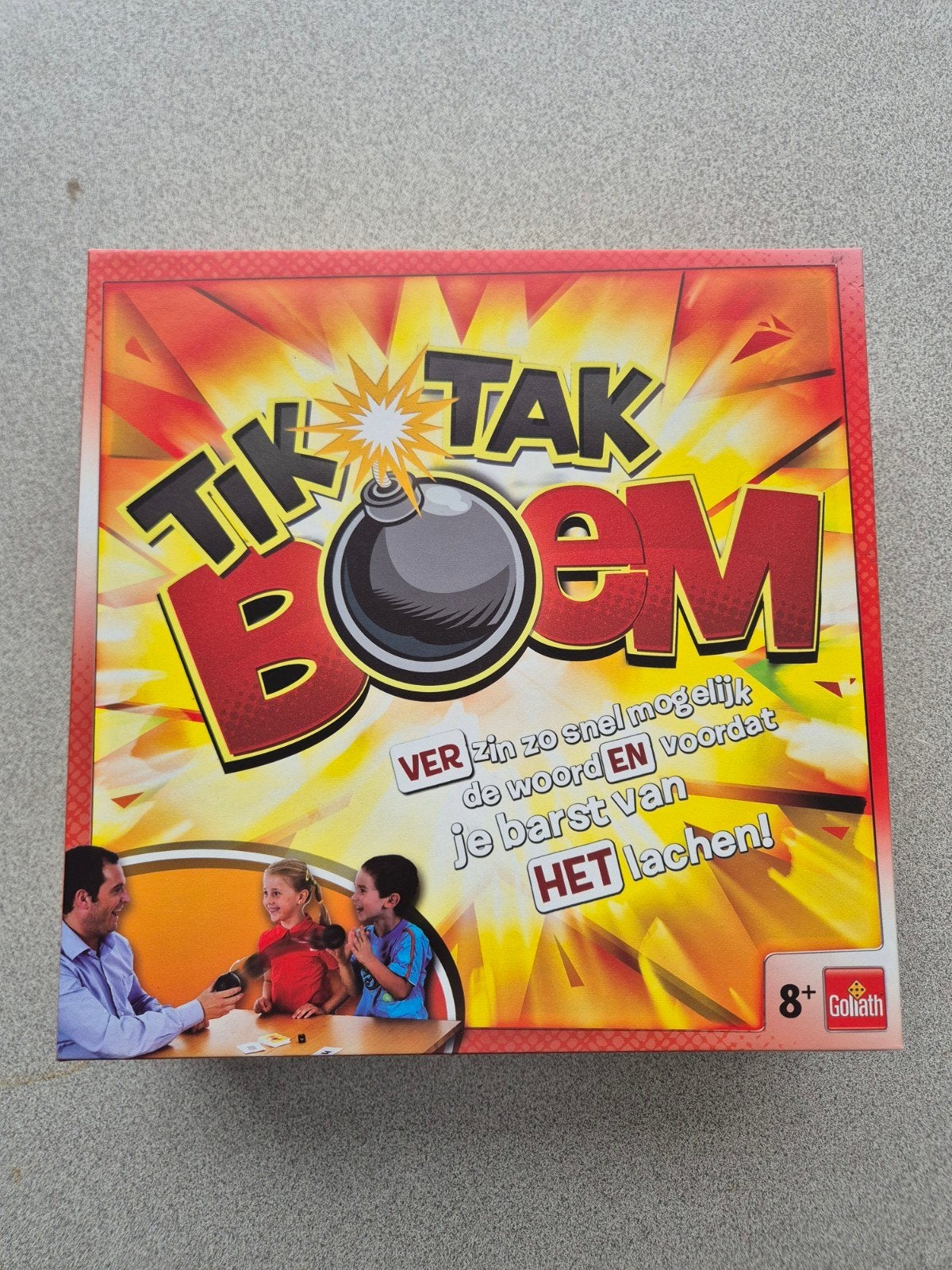 Tik Tak Boem spel, Drie of vier spelers, Ophalen of Verzenden, Zo goed als nieuw, Goliath