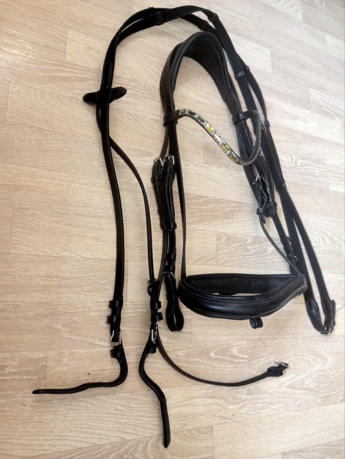 Leuk zwart hoofdstel mt full, Hoofdstel, Ophalen of Verzenden, Zwart, Anatomisch gevormd