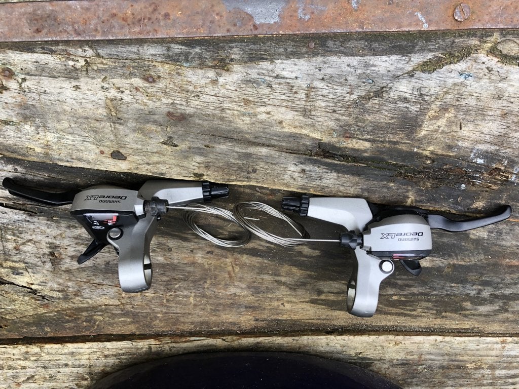 SHIMANO DUAL CONTROL versteller rem 3x9, Fietsen en Brommers, Fietsonderdelen, Ophalen of Verzenden, Zo goed als nieuw, Derailleur of Ketting