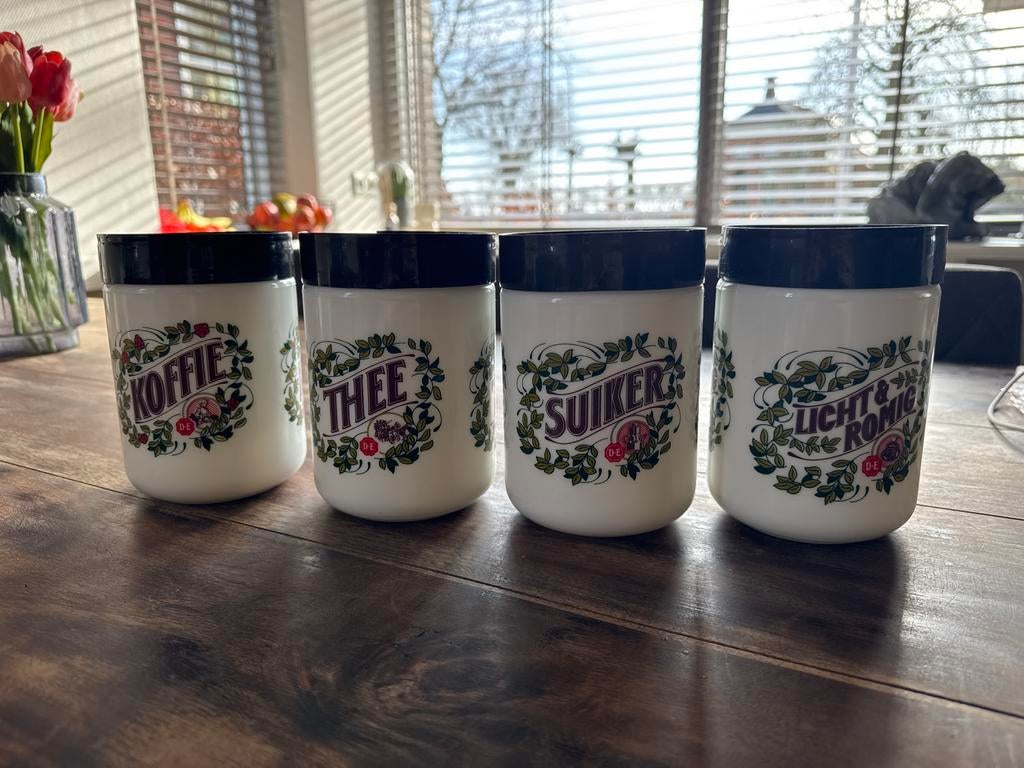 Douwe Egberts voorraadpotten, Huis en Inrichting, Ophalen of Verzenden, Gebruikt
