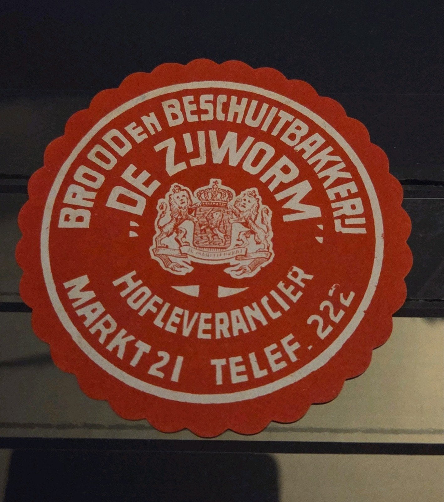 Zegel De Zijworm Delft, Ophalen of Verzenden